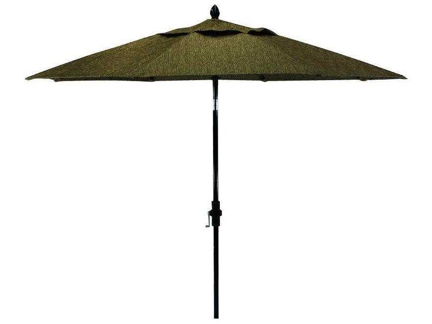 Castelle Aluminum 9 Foot 8-Rib Outdoor Market Umbrella with Main Pole In Premium Finish