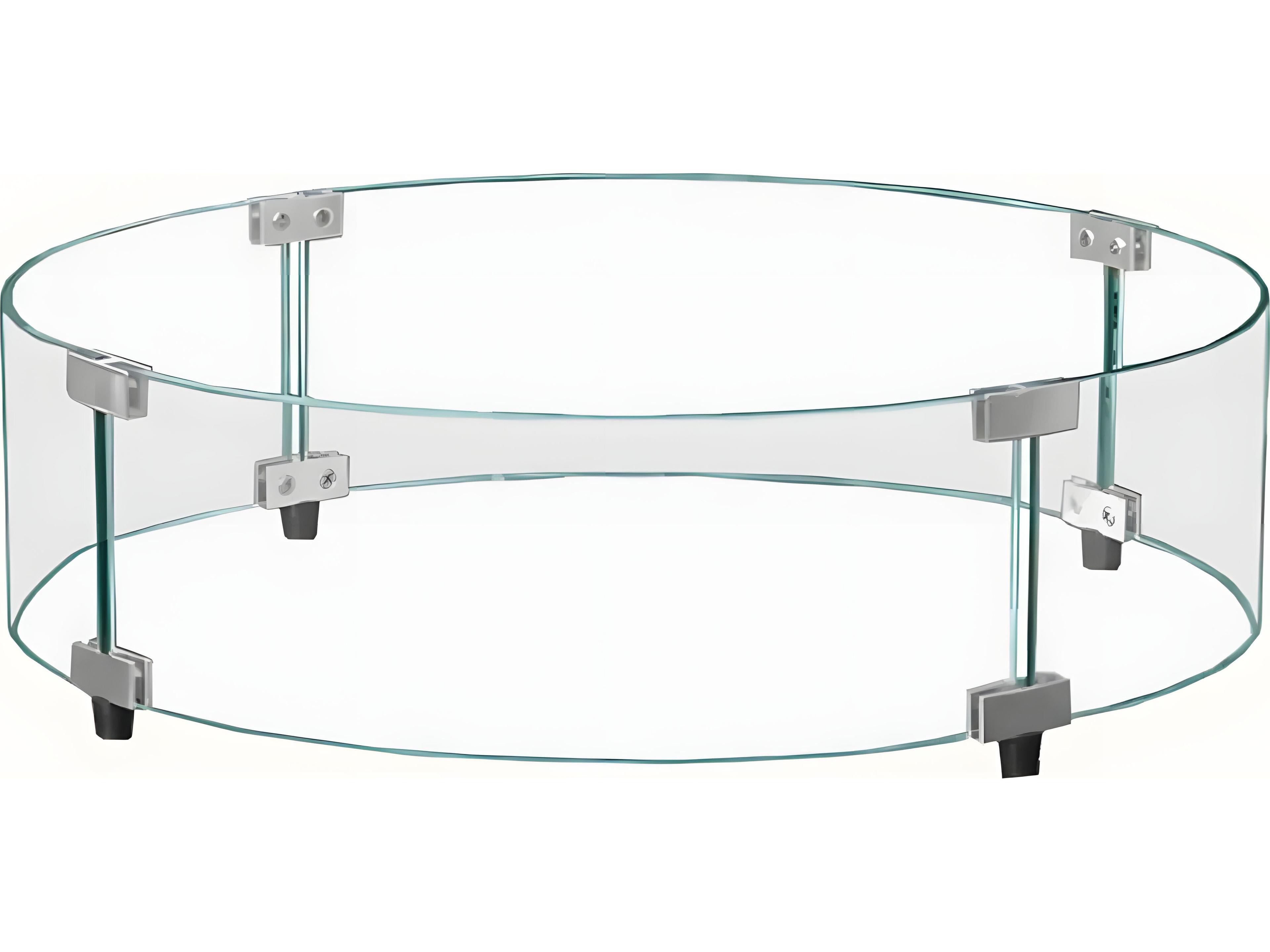 Castelle Round Glass Wind Guard for 30'' & 40'' Firepits