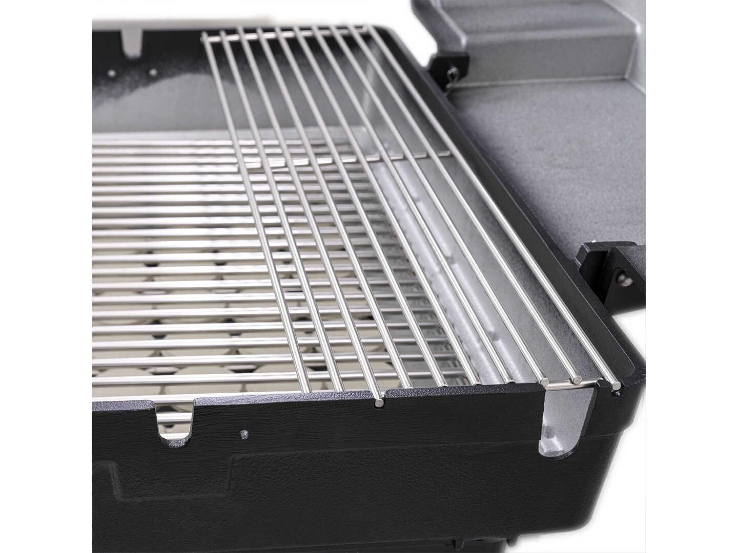 PGS Grills A30 Series Cast Aluminum Black Natural Gas BBQ Grill Head with Shelf