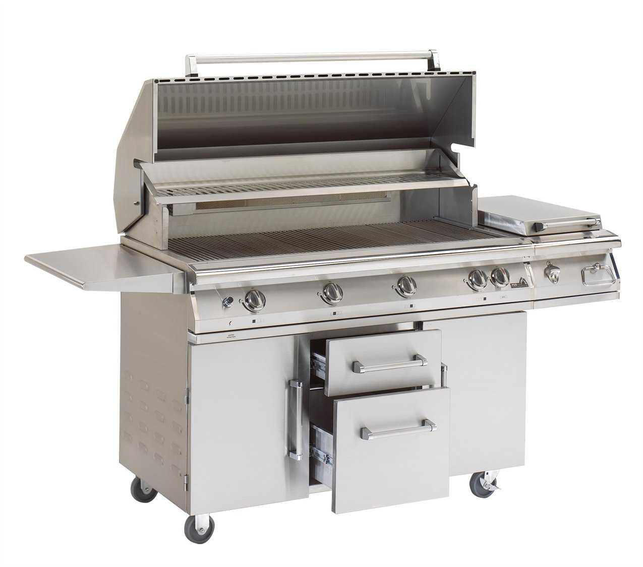 PGS Grills Legacy Big Sur Gourmet 51'' Propane BBQ Grill with Rear Burner and Rotisserie