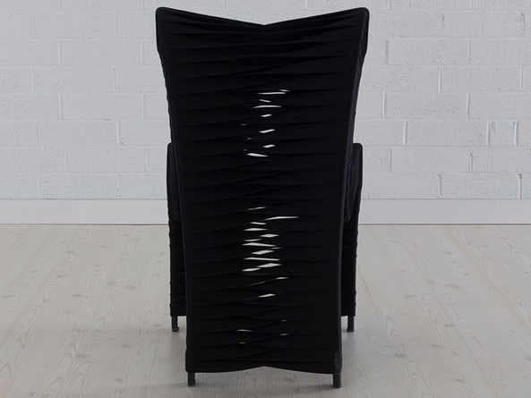 Phillips Collection Seat Belt Black Upholstered Side Dining Chair