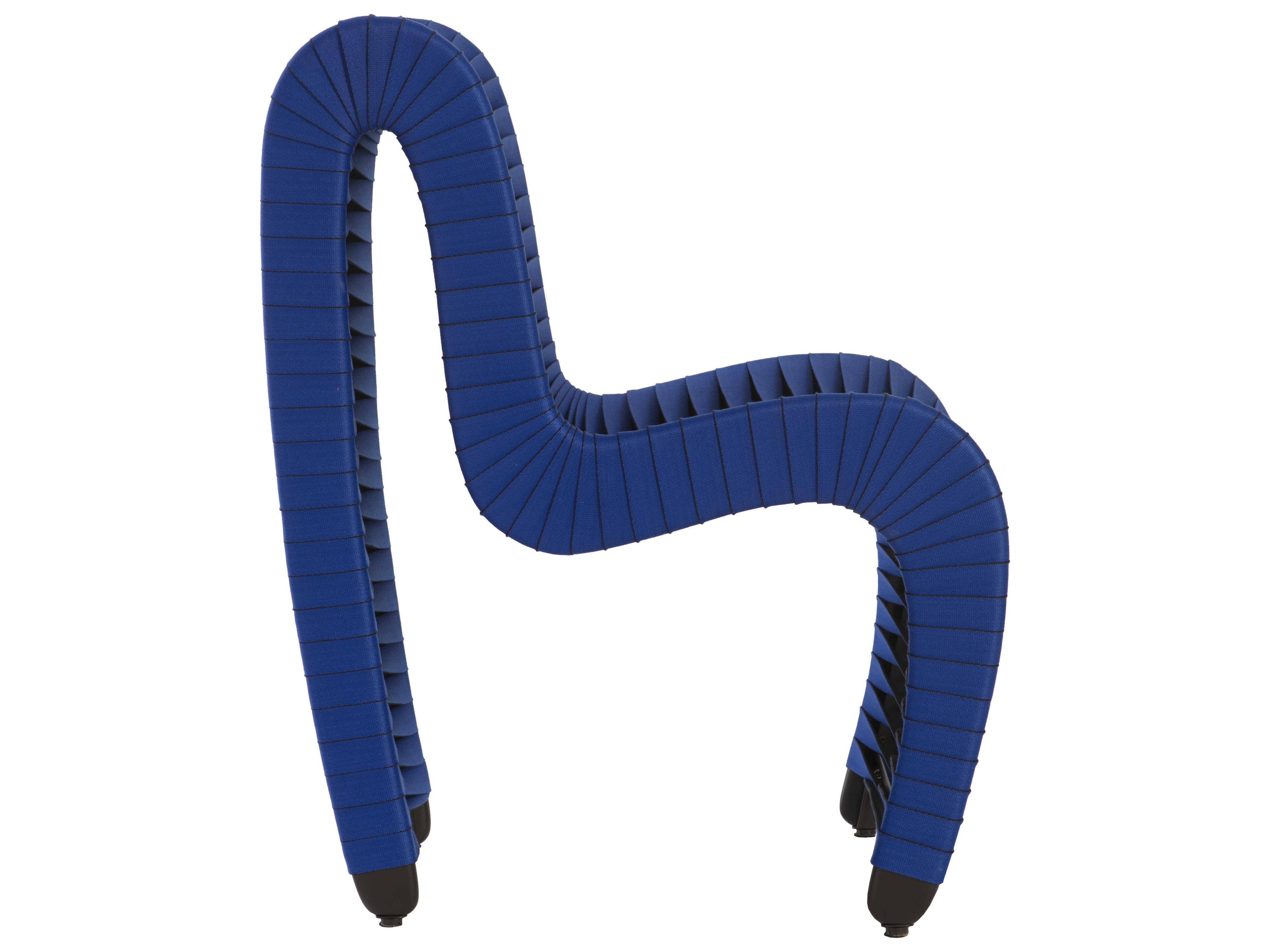 Phillips Collection Seat Belt Black Upholstered Side Dining Chair