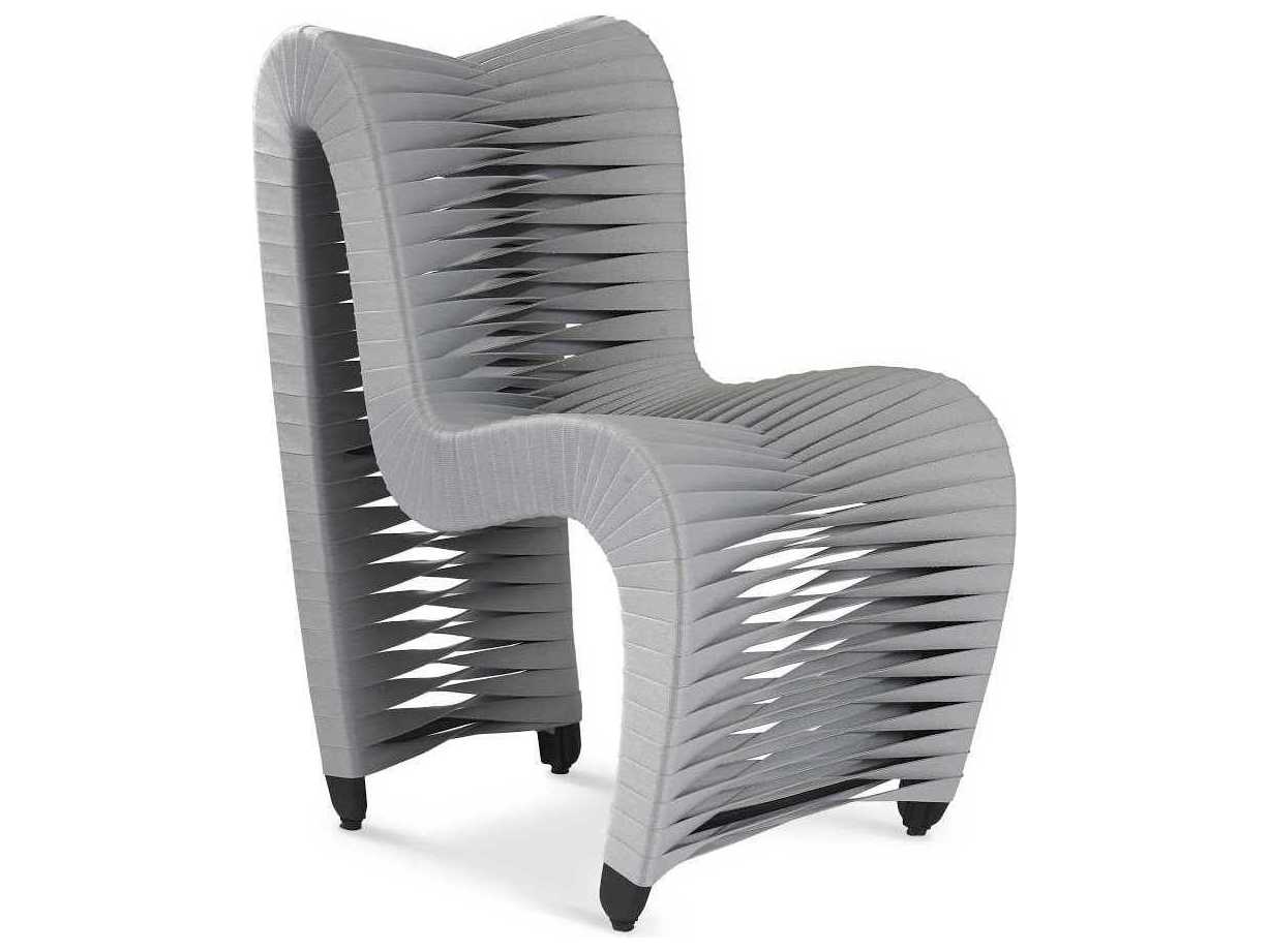 Phillips Collection Gray Upholstered Side Dining Chair