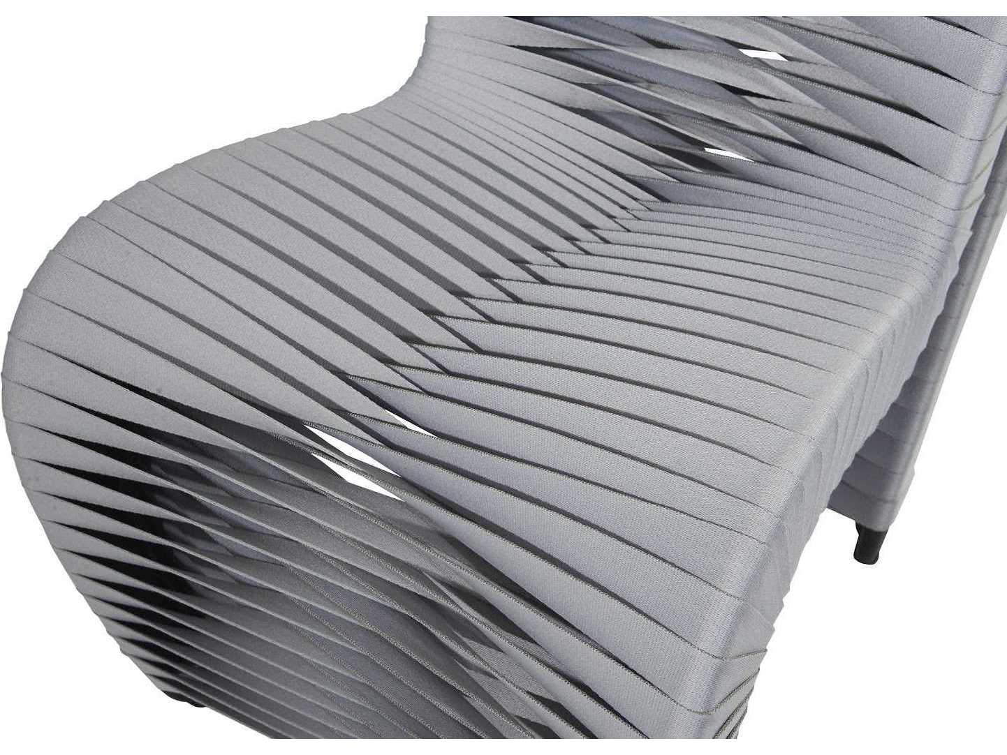 Phillips Collection Gray Upholstered Side Dining Chair