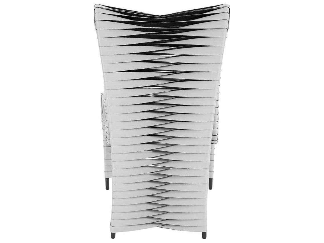 Phillips Collection Seat Belt Black Upholstered Side Dining Chair