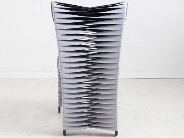 Phillips Collection Seat Belt Black Upholstered Side Dining Chair