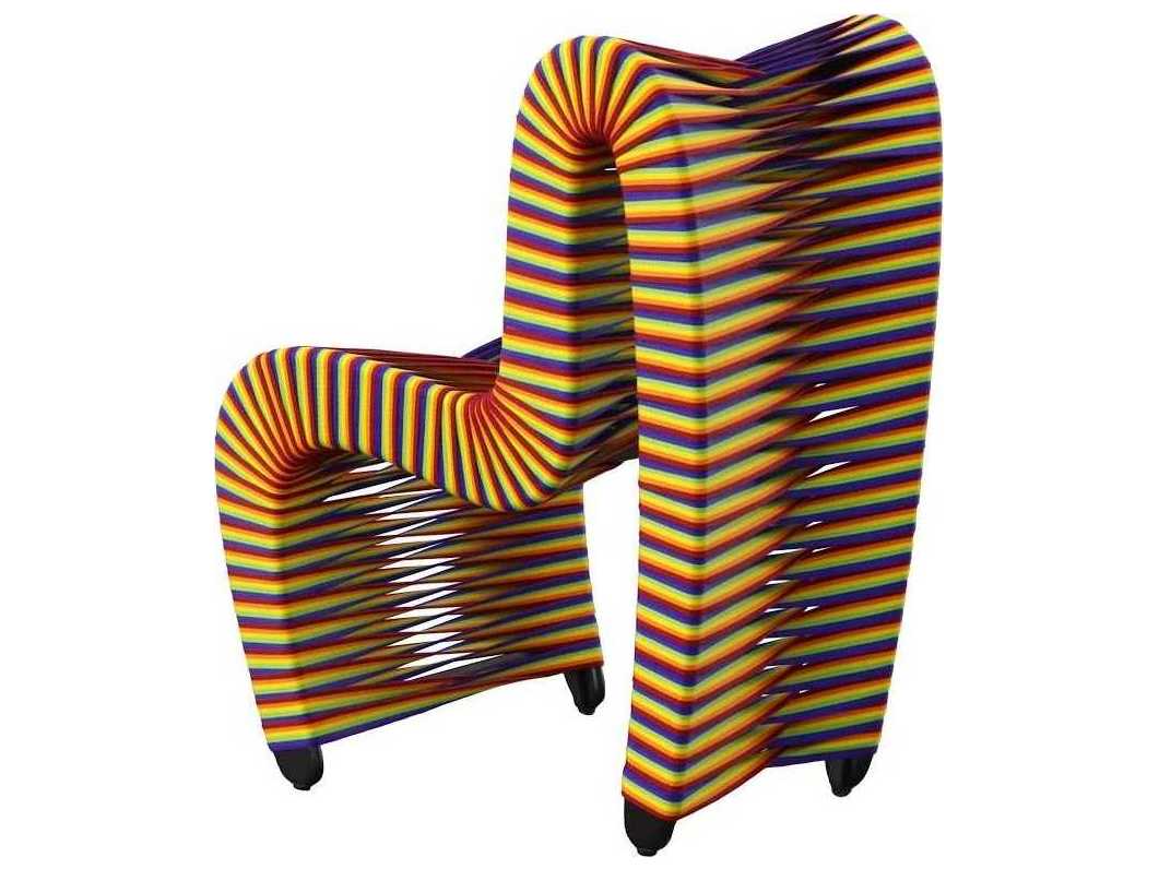 Phillips Collection Blue Upholstered Side Dining Chair