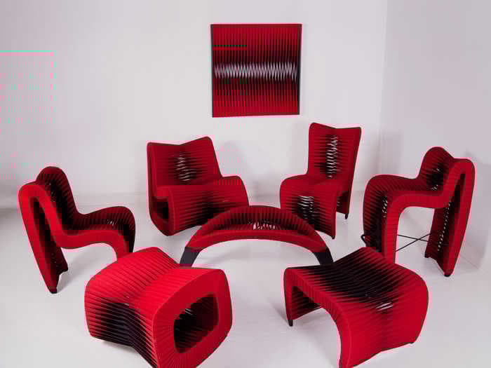 Phillips Collection Seat Belt Rocker Rocking Chair