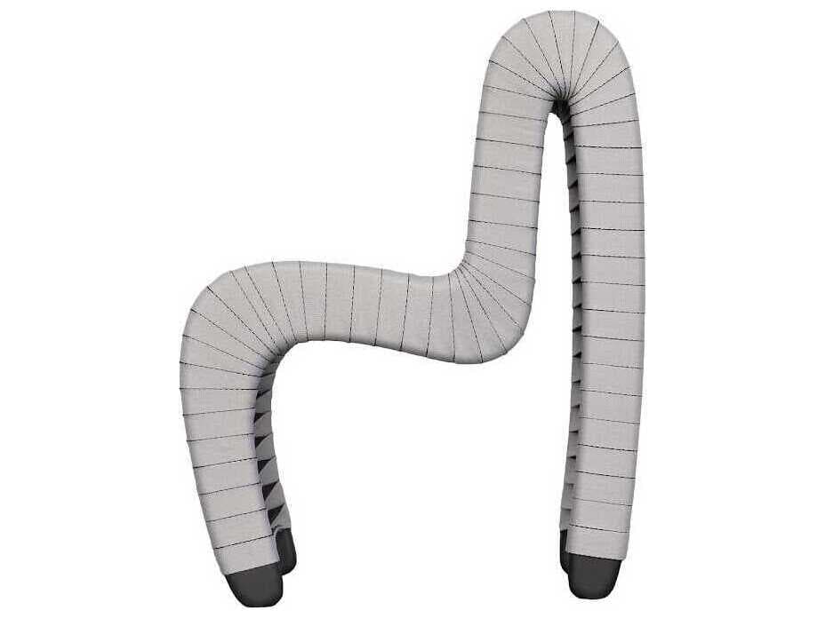 Phillips Collection Seat Belt Gray Upholstered Children's Side Dining Chair