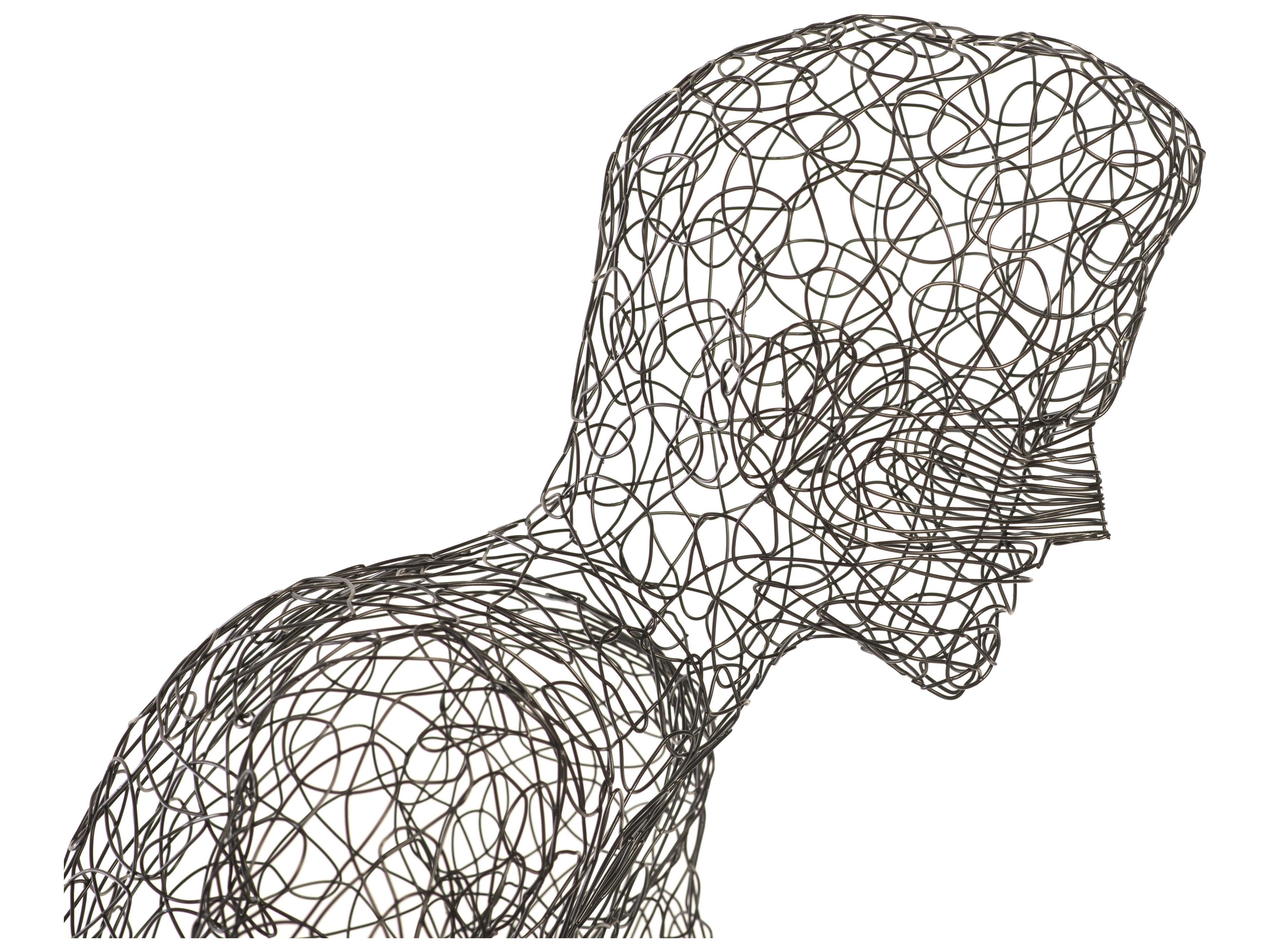 Phillips Collection Crazy Wire Black Sculpture