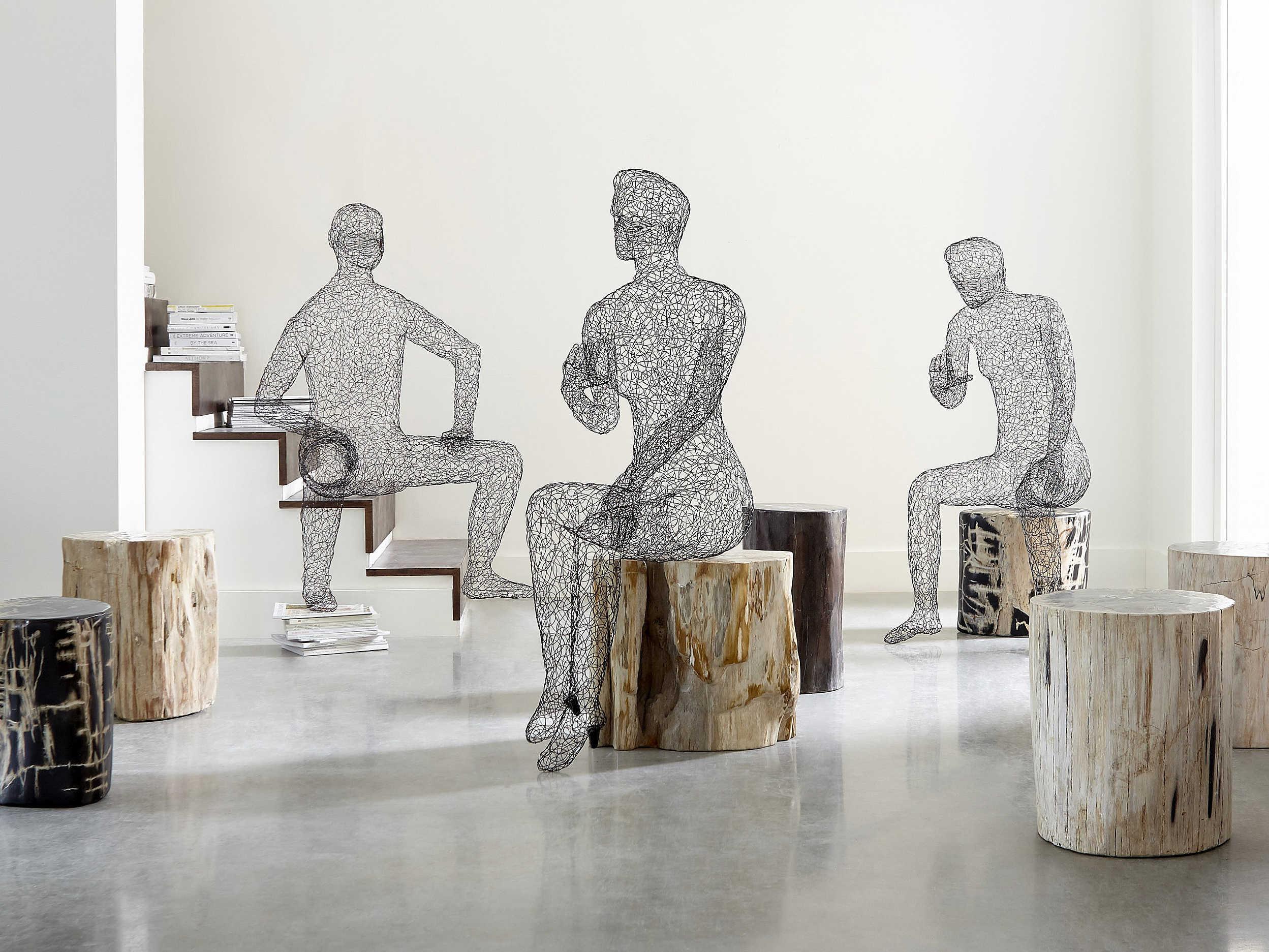 Phillips Collection Crazy Wire Black Sculpture