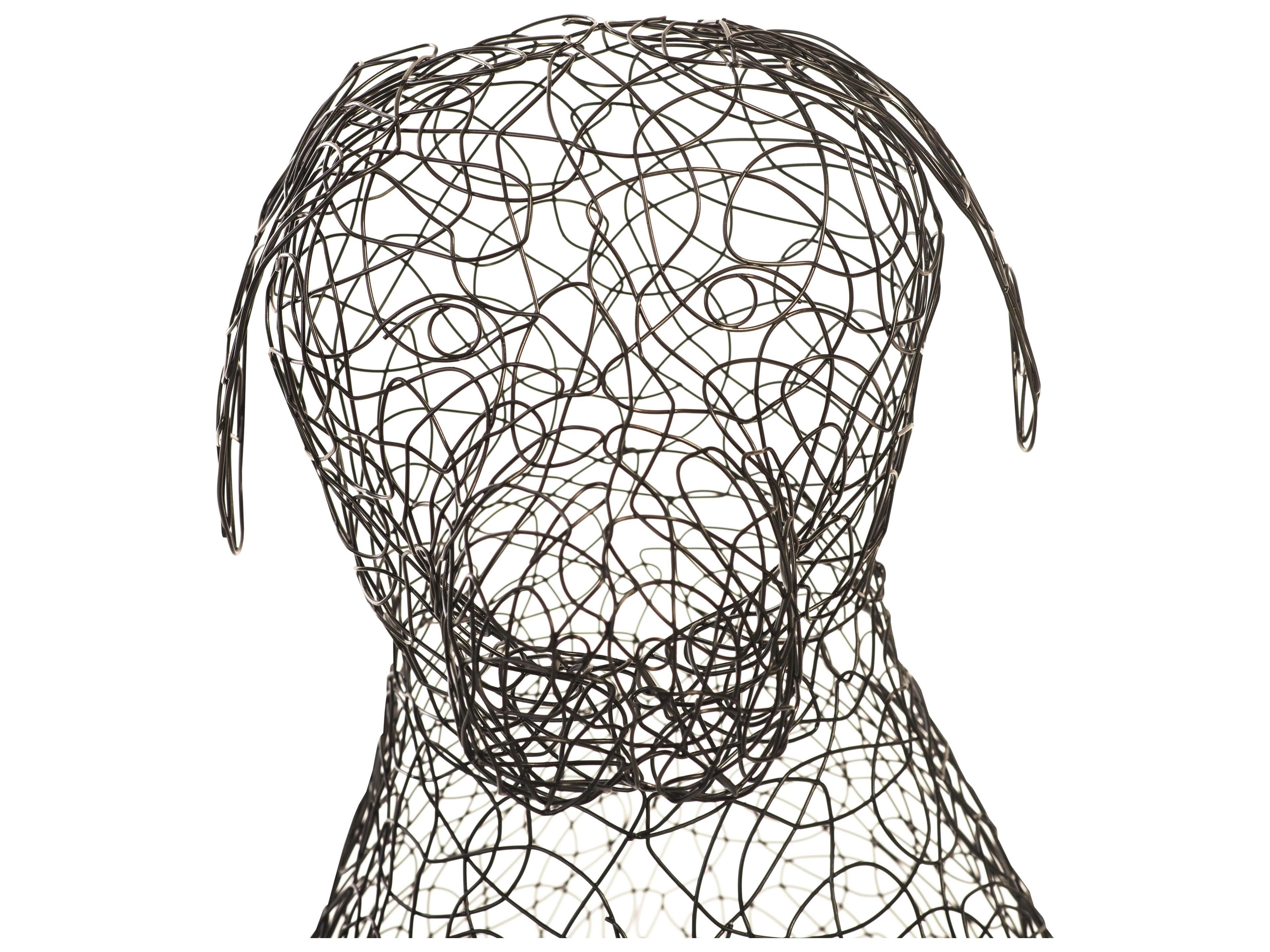 Phillips Collection Crazy Wire Black Sculpture