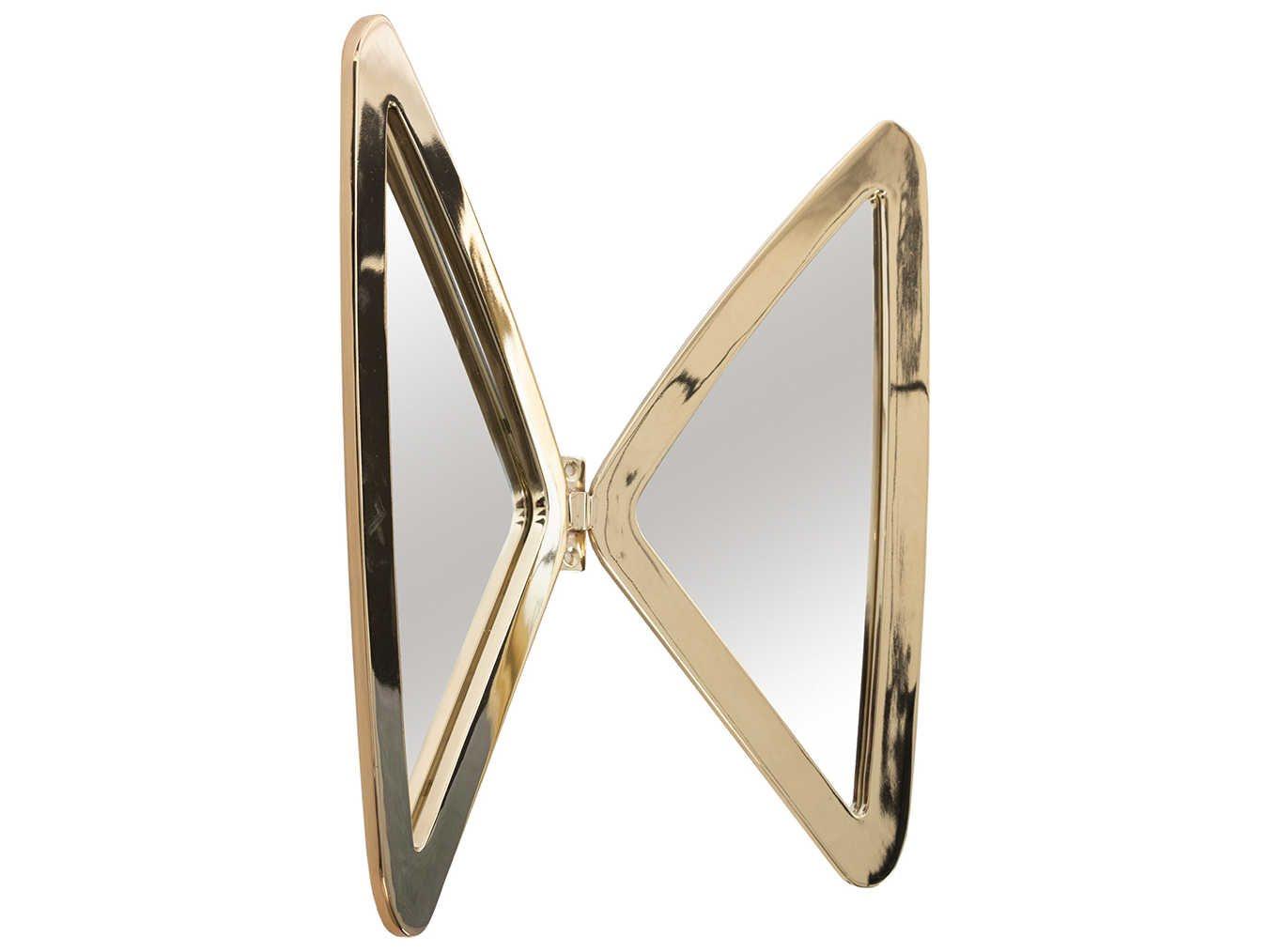 Phillips Collection Plated Brass Butterfly Mirror Metal Wall Art