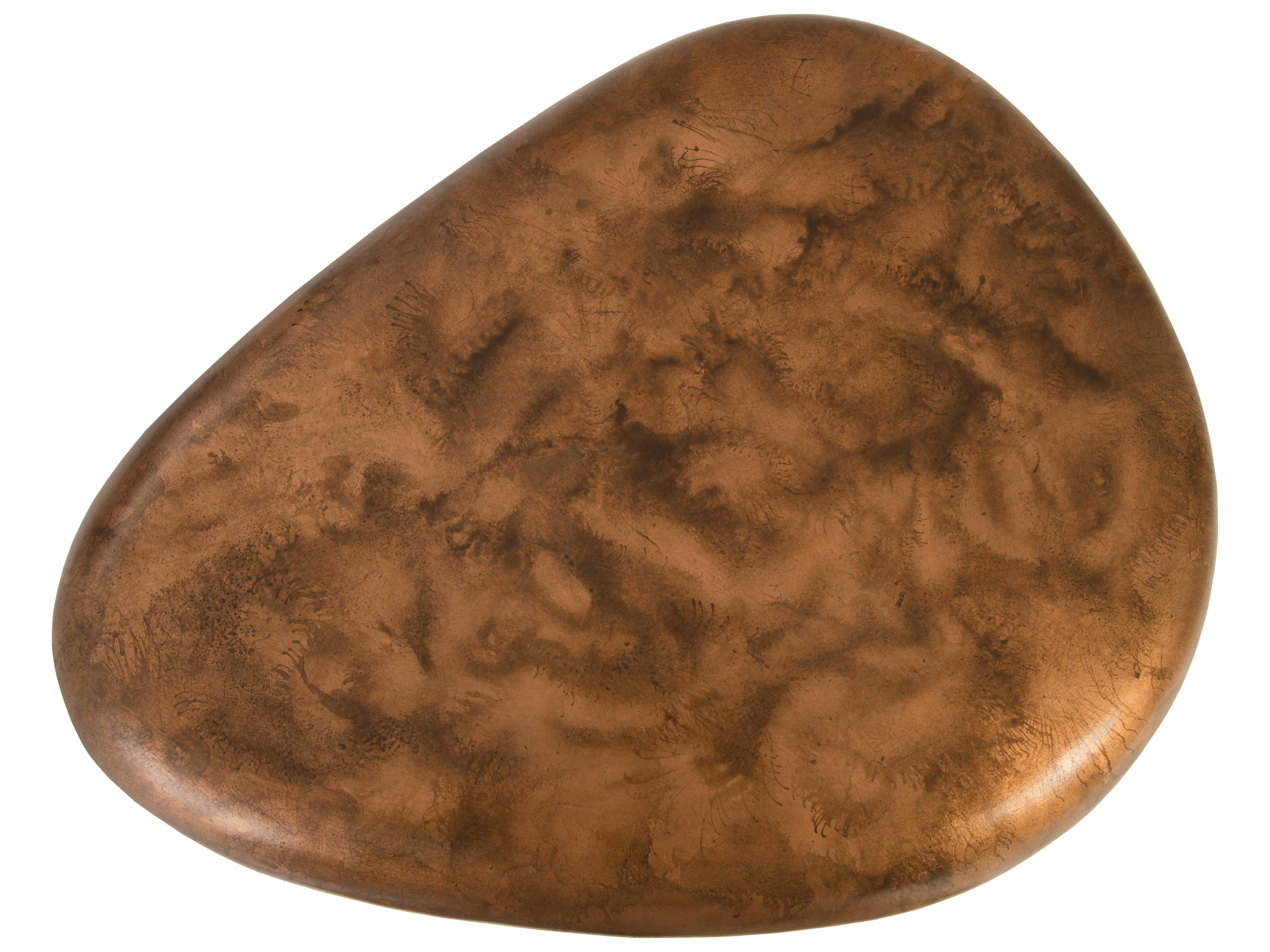 Phillips Collection Copper Acid Fiberglass Vanbraun End Table