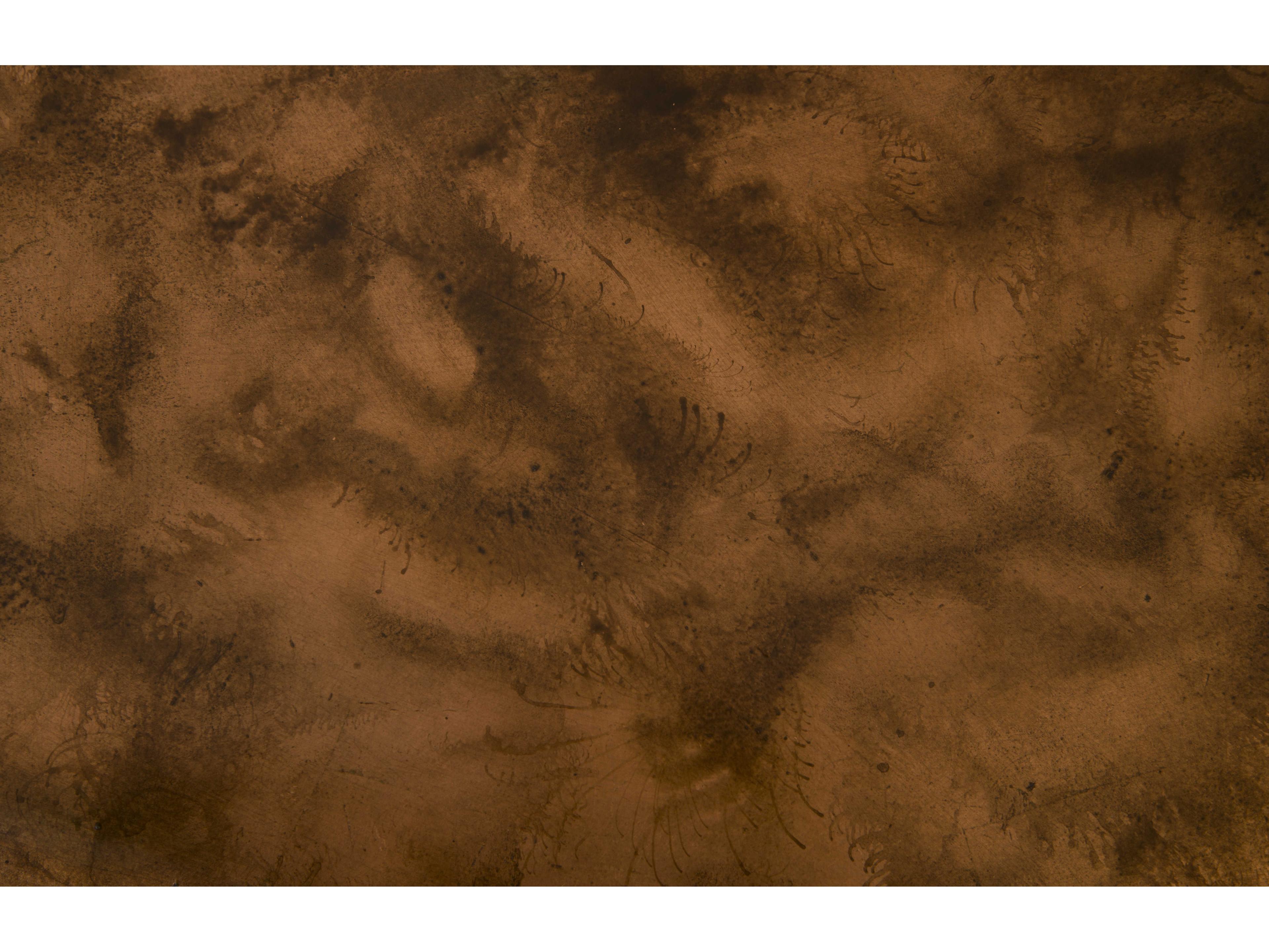 Phillips Collection Copper Acid Fiberglass Vanbraun End Table