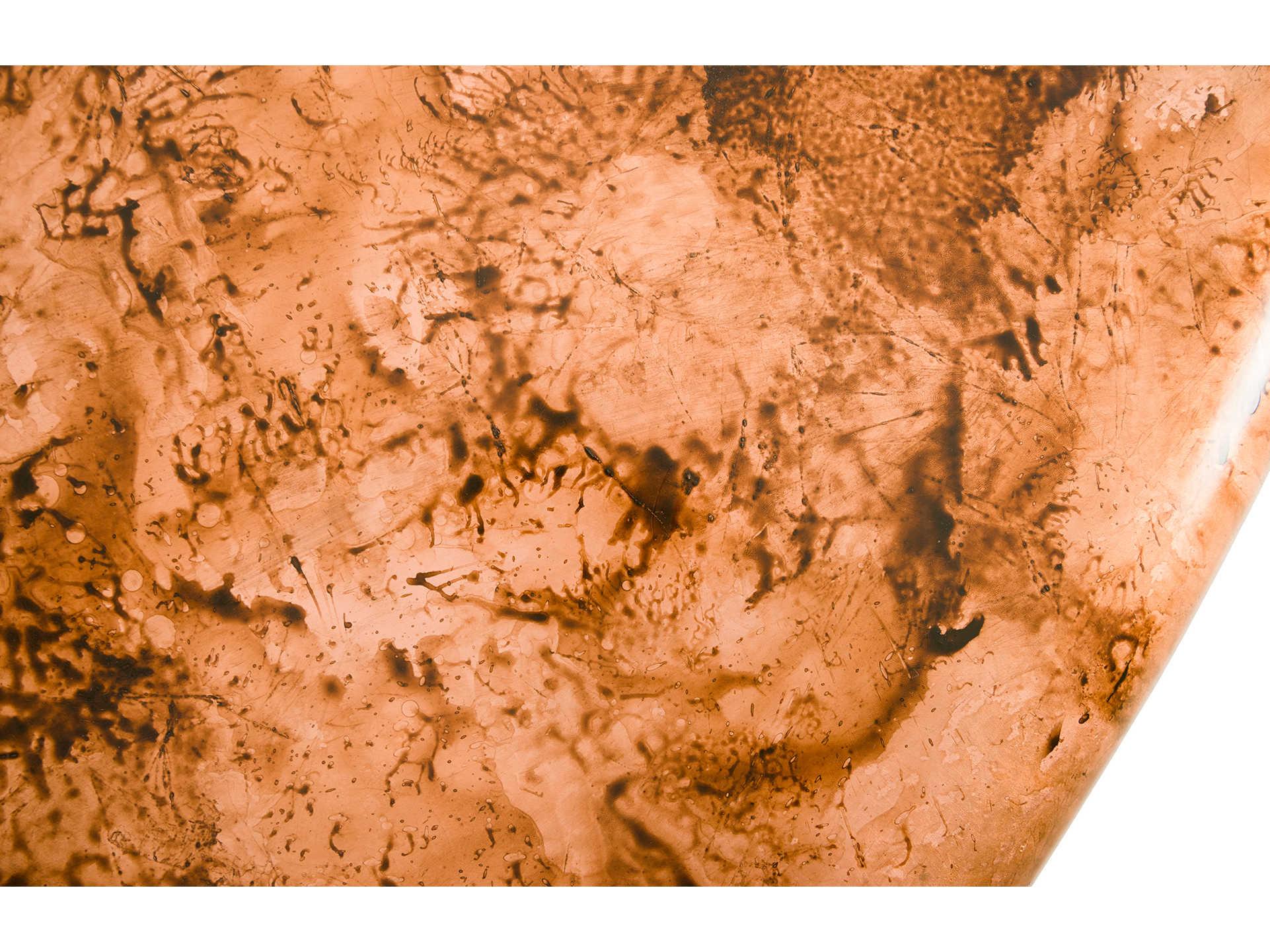 Phillips Collection Copper Acid Fiberglass Vanbraun End Table