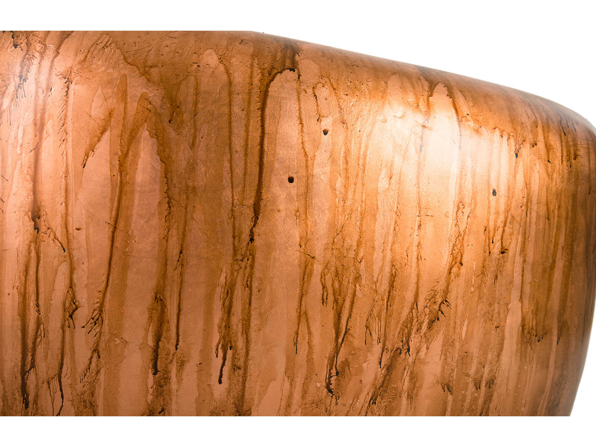 Phillips Collection Copper Acid Fiberglass Vanbraun End Table