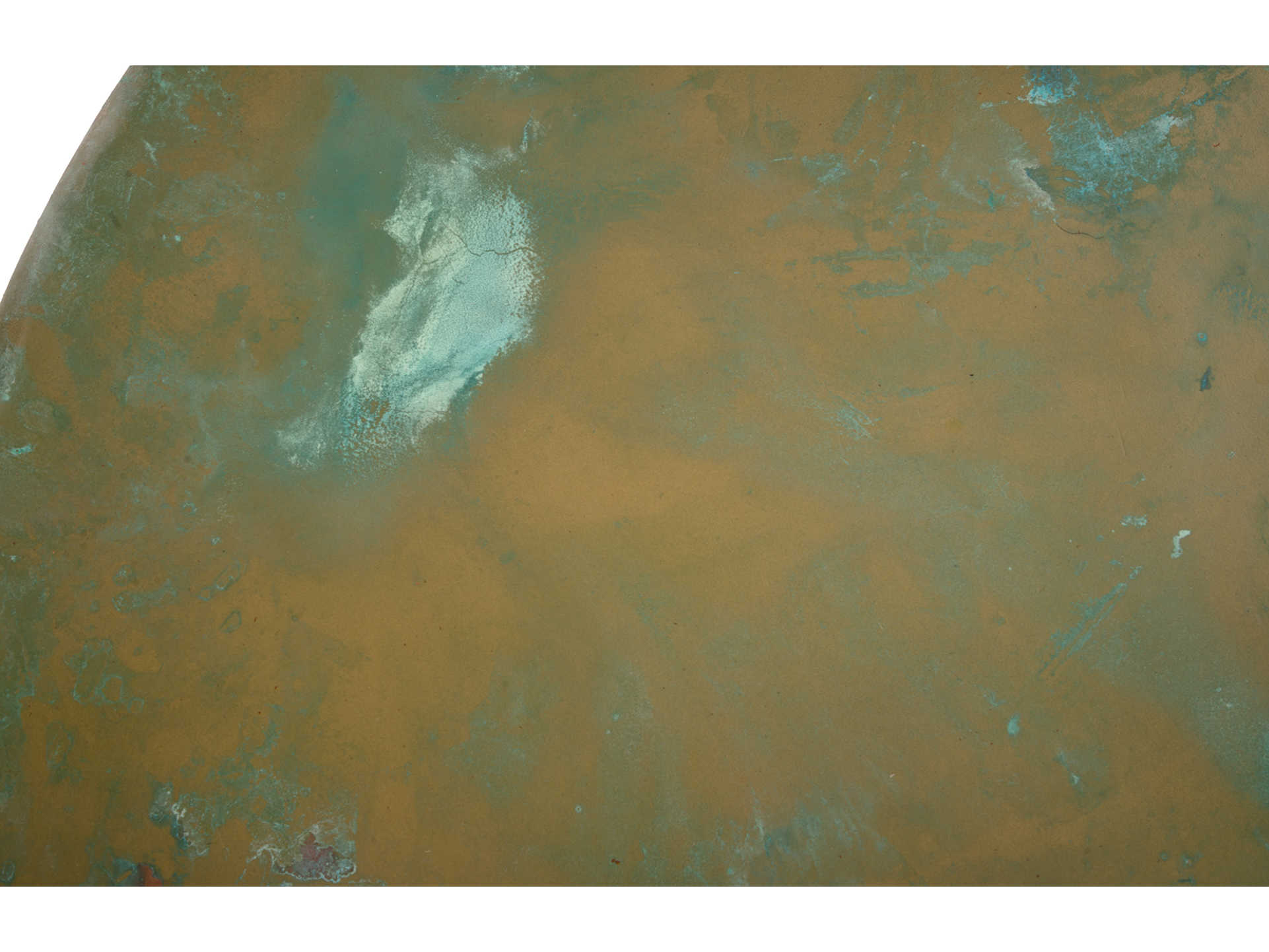 Phillips Collection Copper Acid Round Fiberglass Lichen Coffee Table