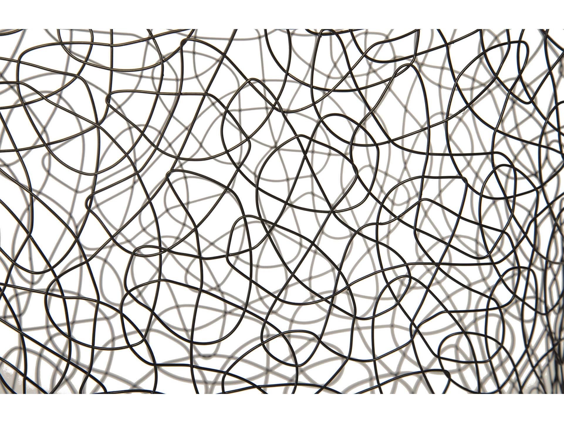 Phillips Collection Black Crazy Wire Lounging Male Sculpture