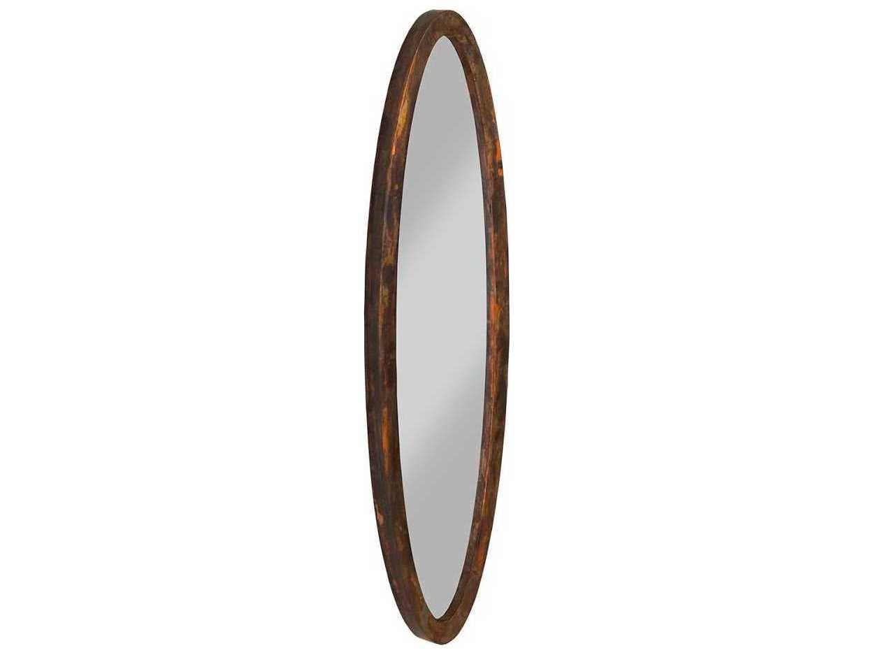 Phillips Collection Copper Acid Posh Wall Mirror Oval
