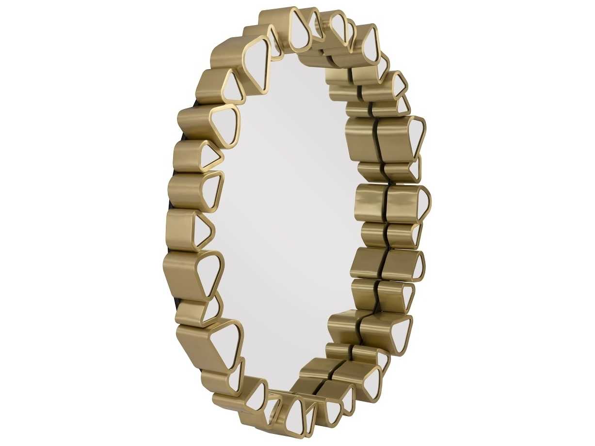 Phillips Collection Gold Round Wall Mirror