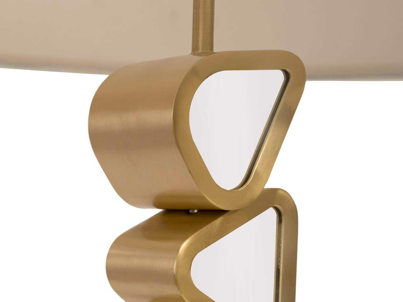 Phillips Collection Pebble Gold White Buffet Lamp