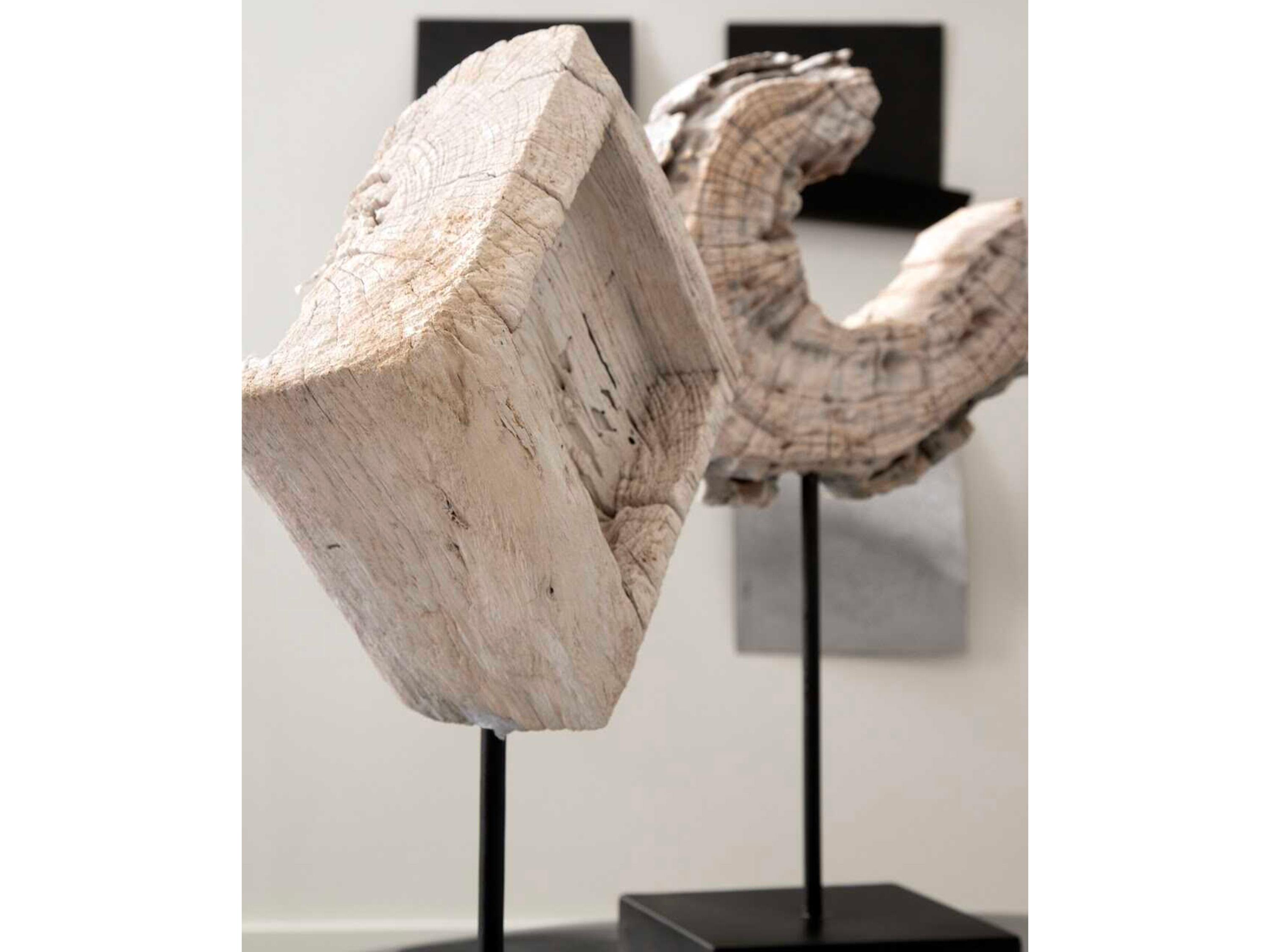 Phillips Collection Eroded Wood Block on Stand