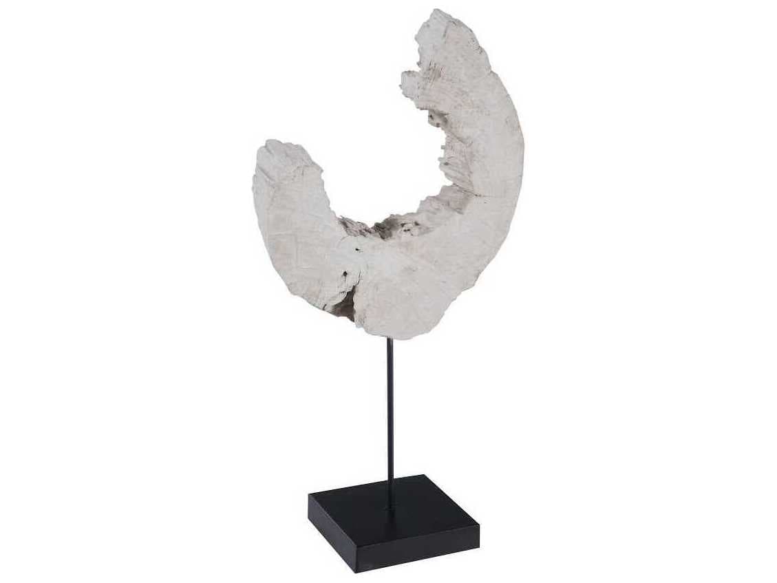 Phillips Collection Eroded Wood C Sculpture on Stand
