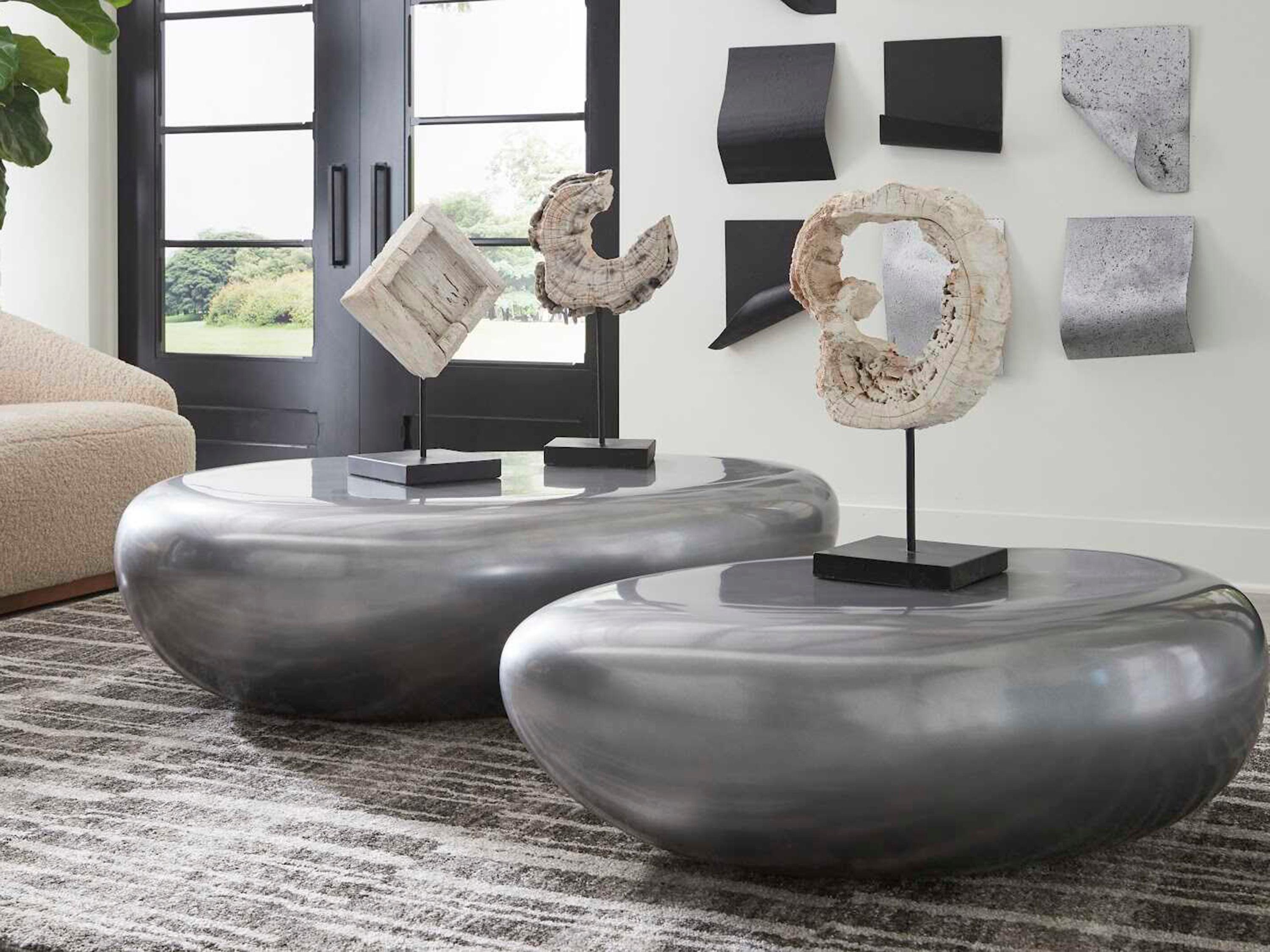 Phillips Collection Eroded Wood C Sculpture on Stand