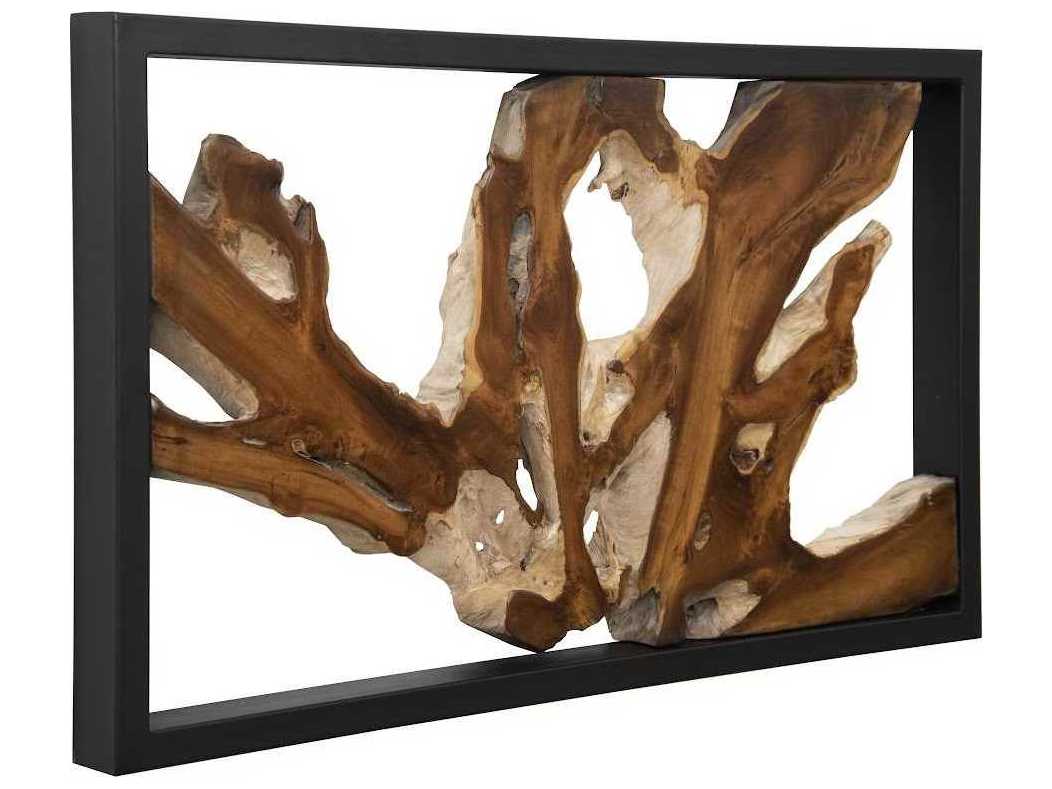 Phillips Collection Black Framed Root 3D Wall Art