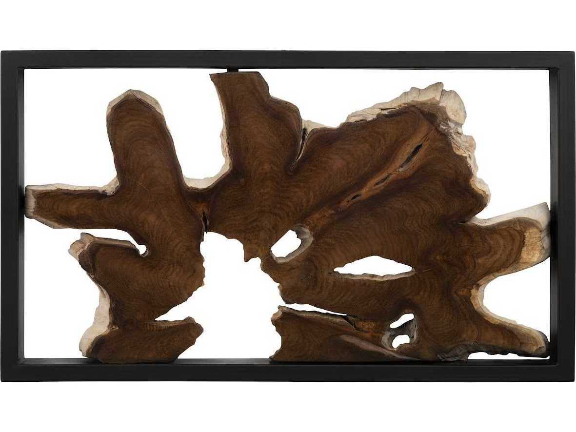 Phillips Collection Black Framed Root 3D Wall Art