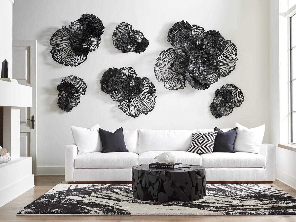 Phillips Collection Round Wood Black Coffee Table