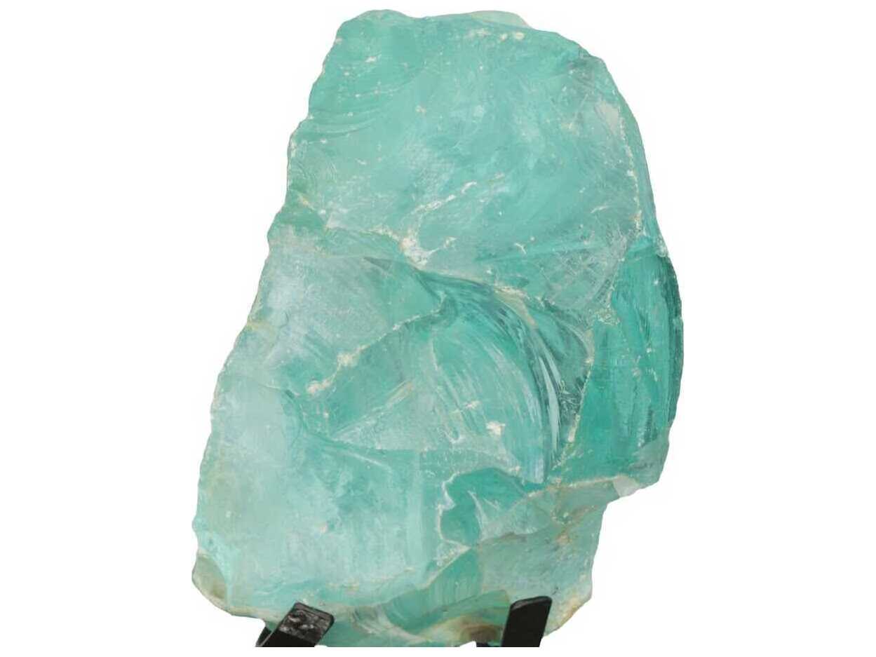 Phillips Collection Natural Blue Refractory Glass Sculpture