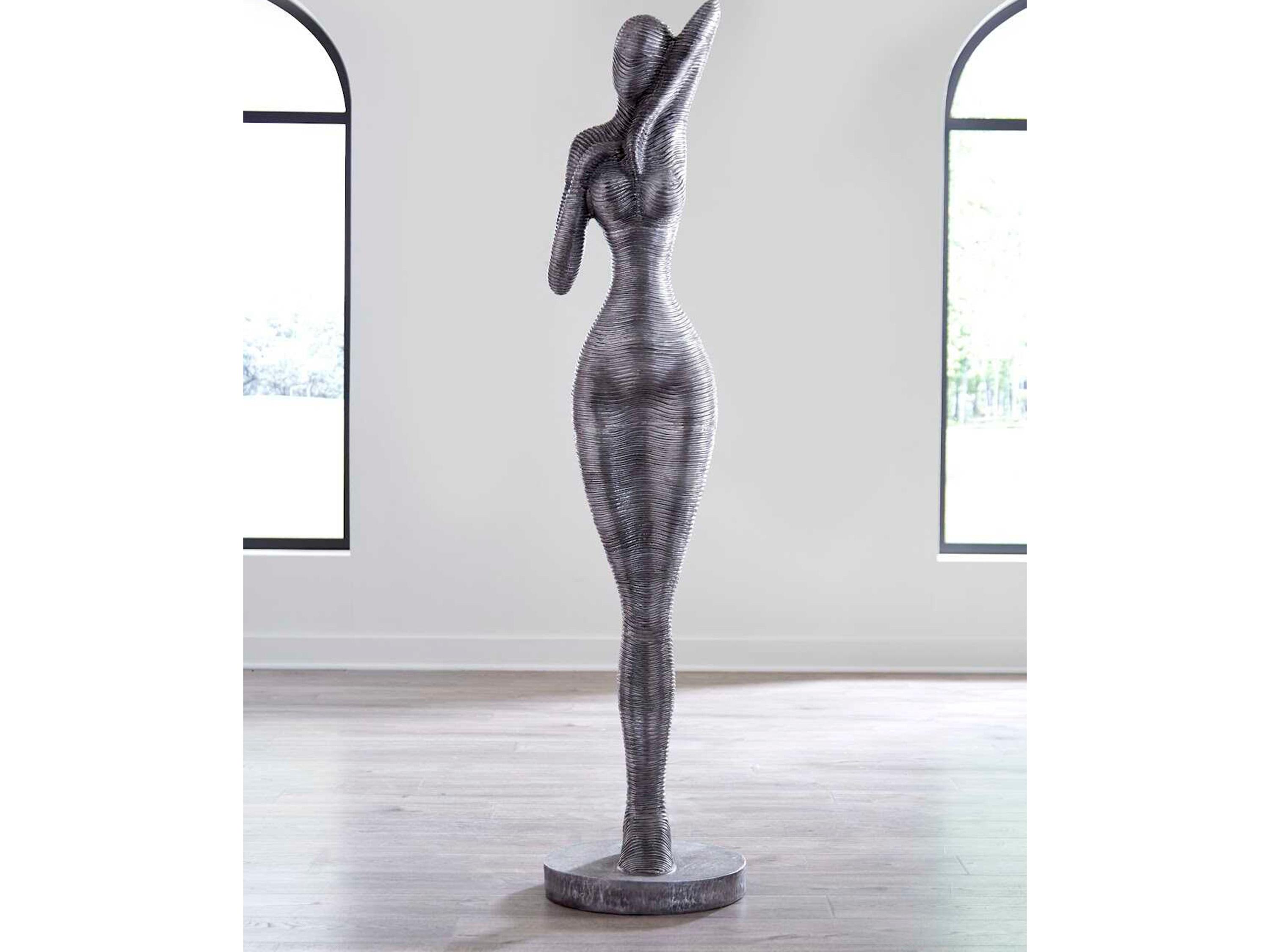 Phillips Collection Silver Admiring Standing Sculpture