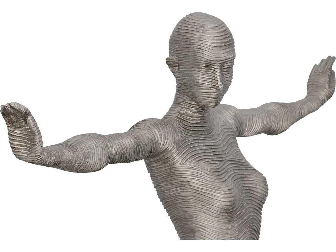 Phillips Collection Silver Outstretched Arms Standing Sculpture