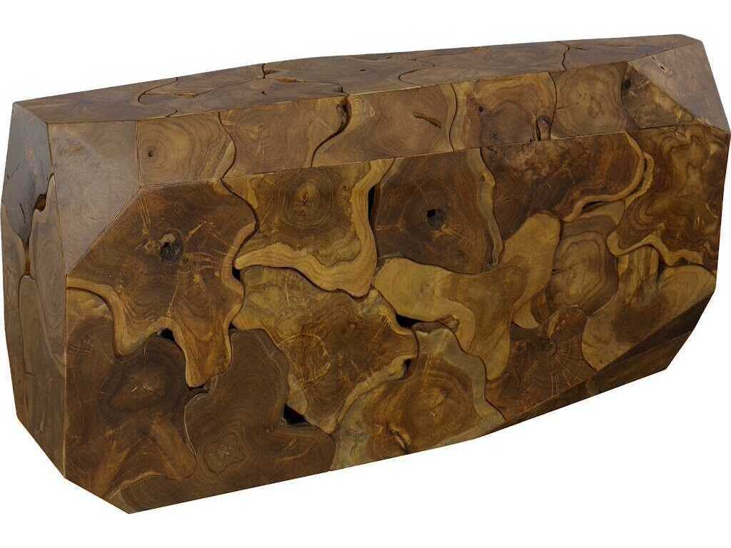 Phillips Collection Prism Wood Natural Brown Console Table