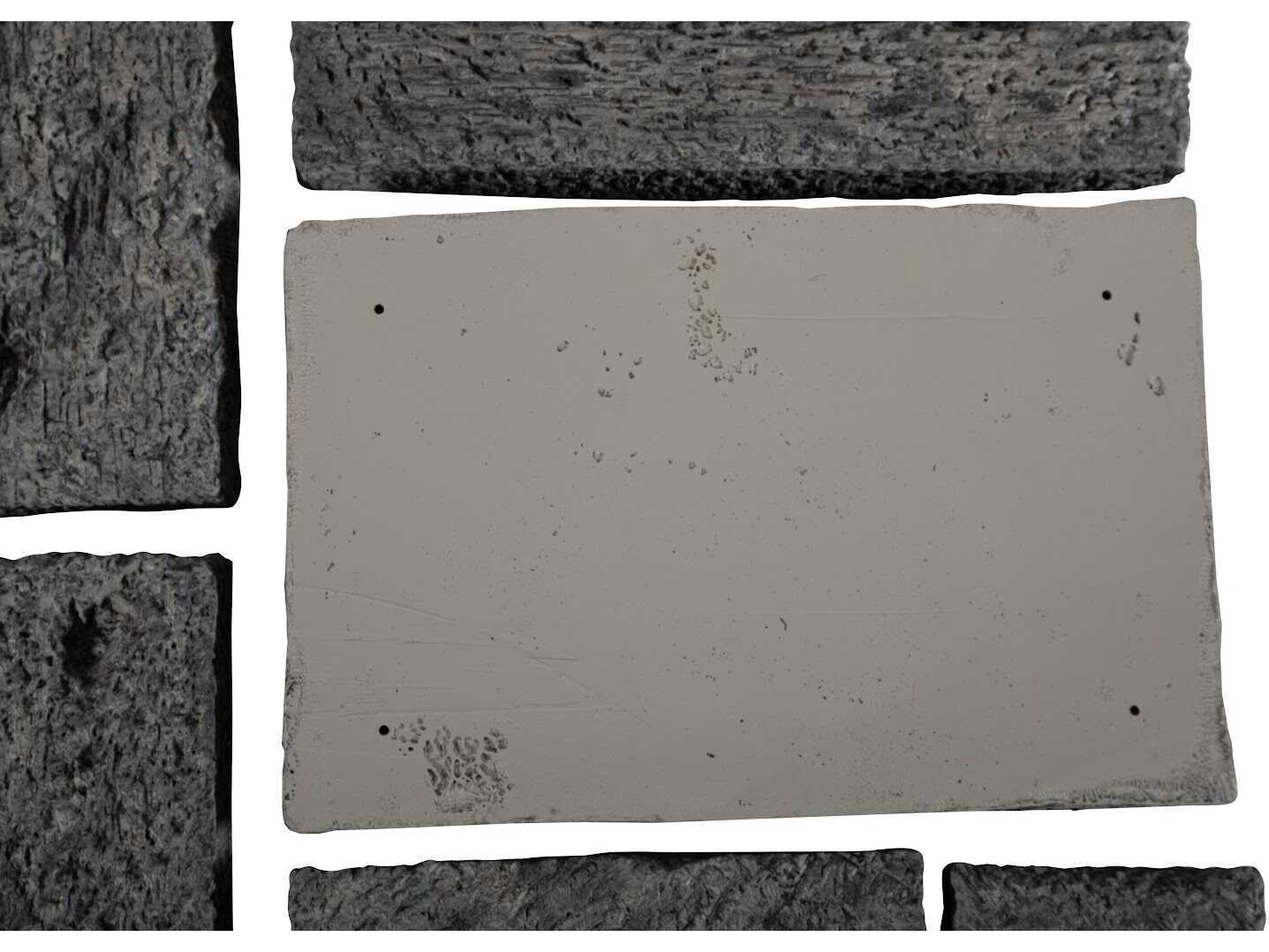 Phillips Collection Etched Rock Puzzle Wall Tiles Set of 9