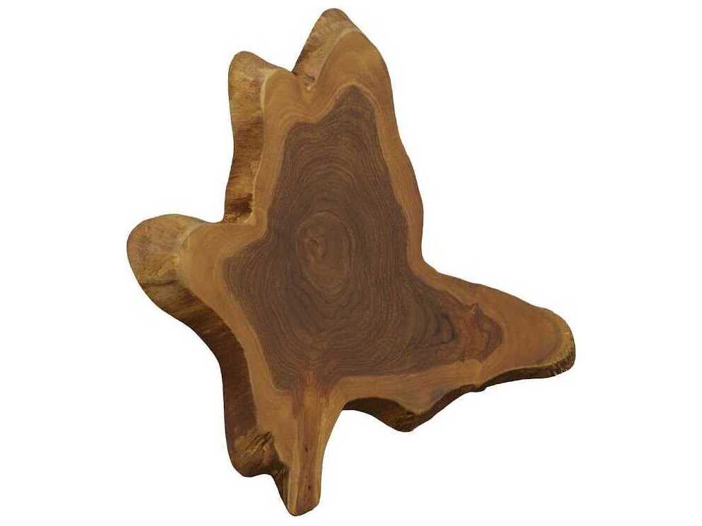 Phillips Collection Freeform Natural Teak Wall Slice