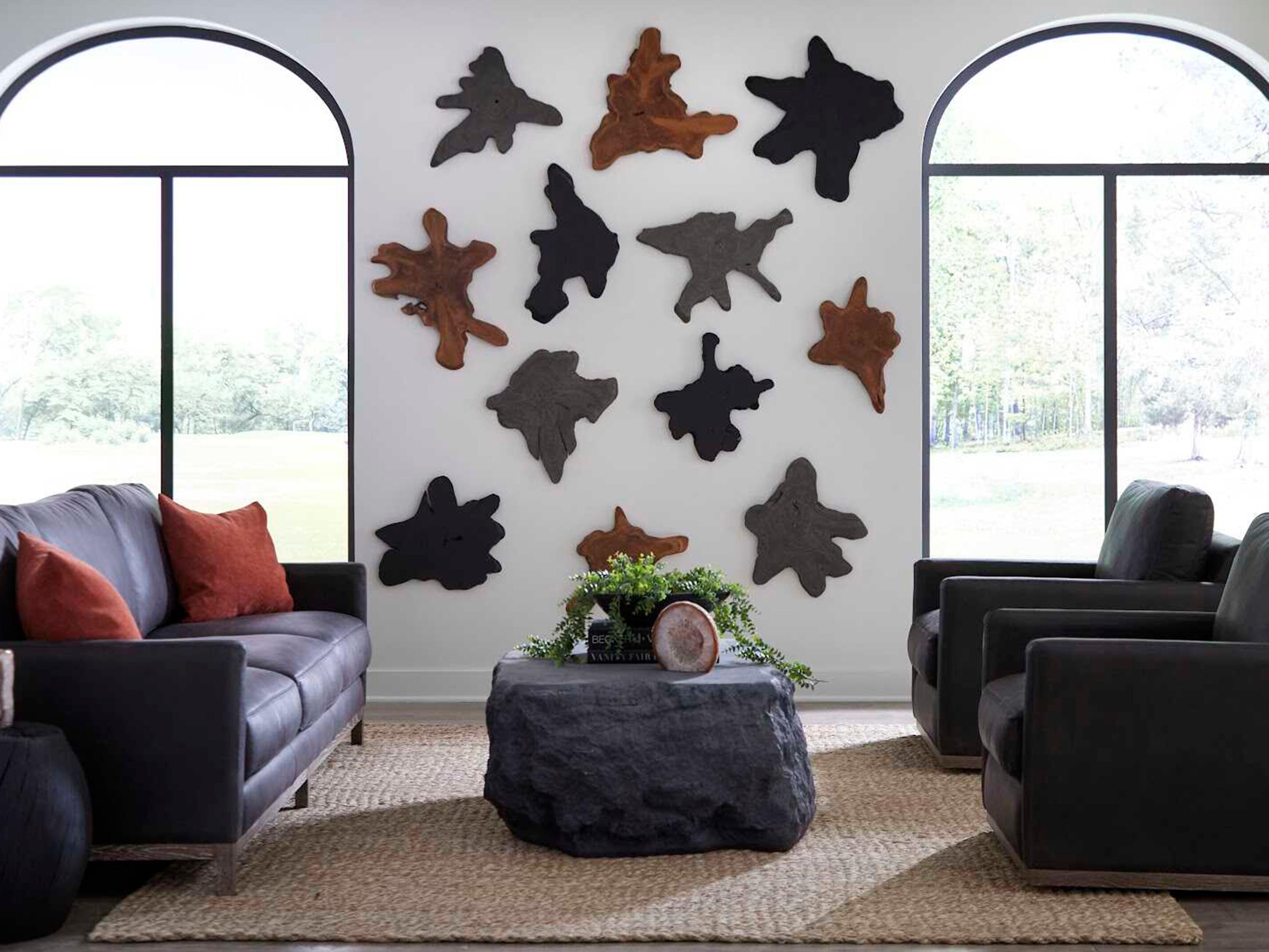 Phillips Collection Freeform Natural Teak Wall Slice