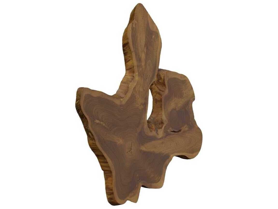 Phillips Collection Freeform Natural Teak Wall Slice