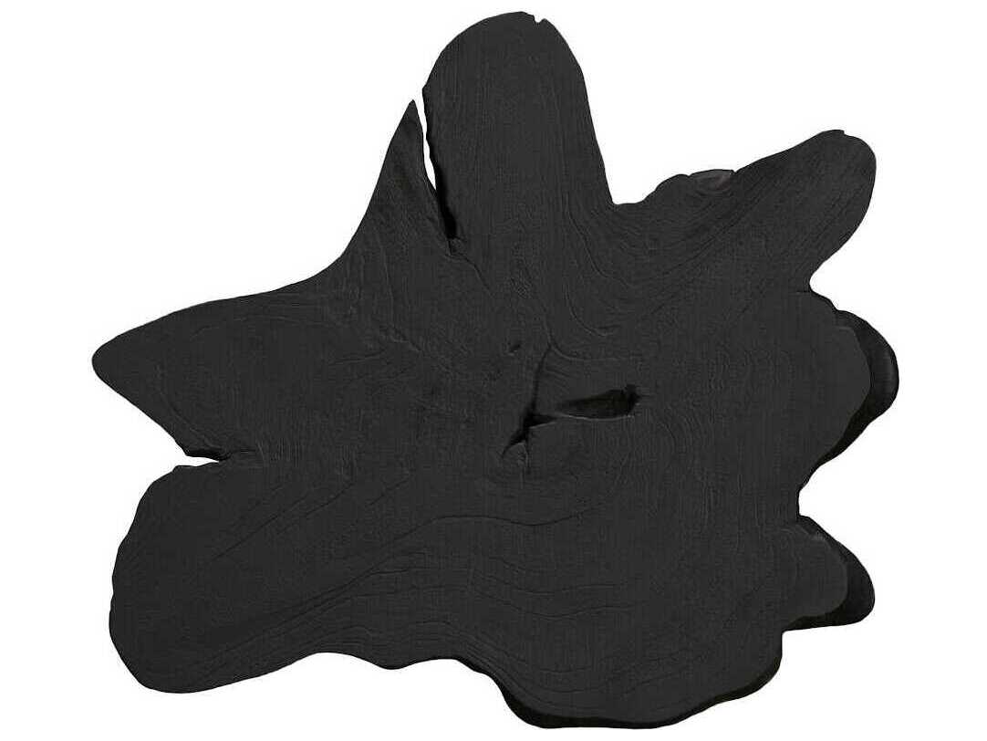 Phillips Collection Freeform Black Teak Wall Slice