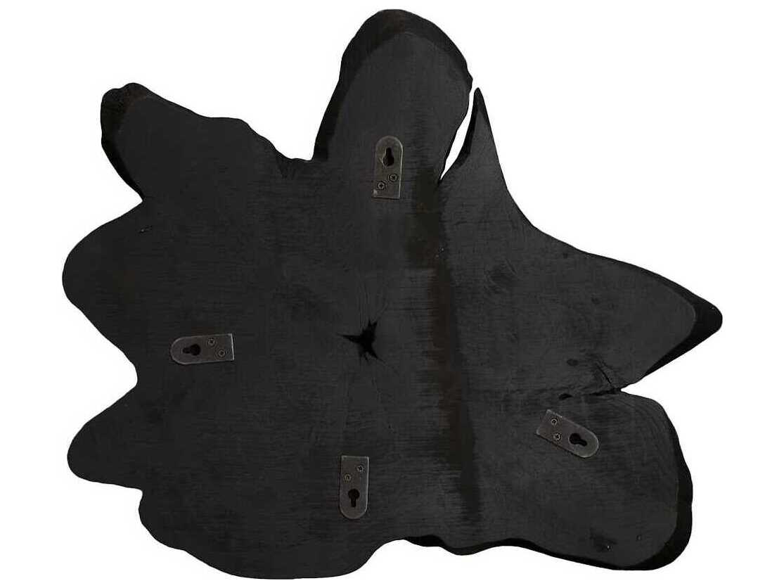 Phillips Collection Freeform Black Teak Wall Slice