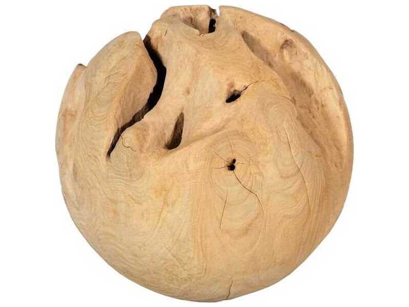 Phillips Collection Bleached Small Teak Wood Ball