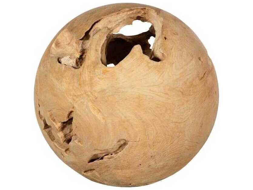 Phillips Collection Bleached Medium Teak Wood Ball