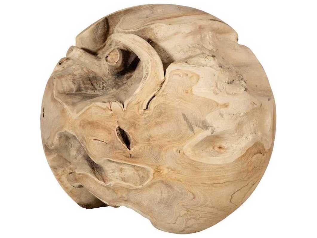 Phillips Collection Bleached Extra Large Teak Wood Ball