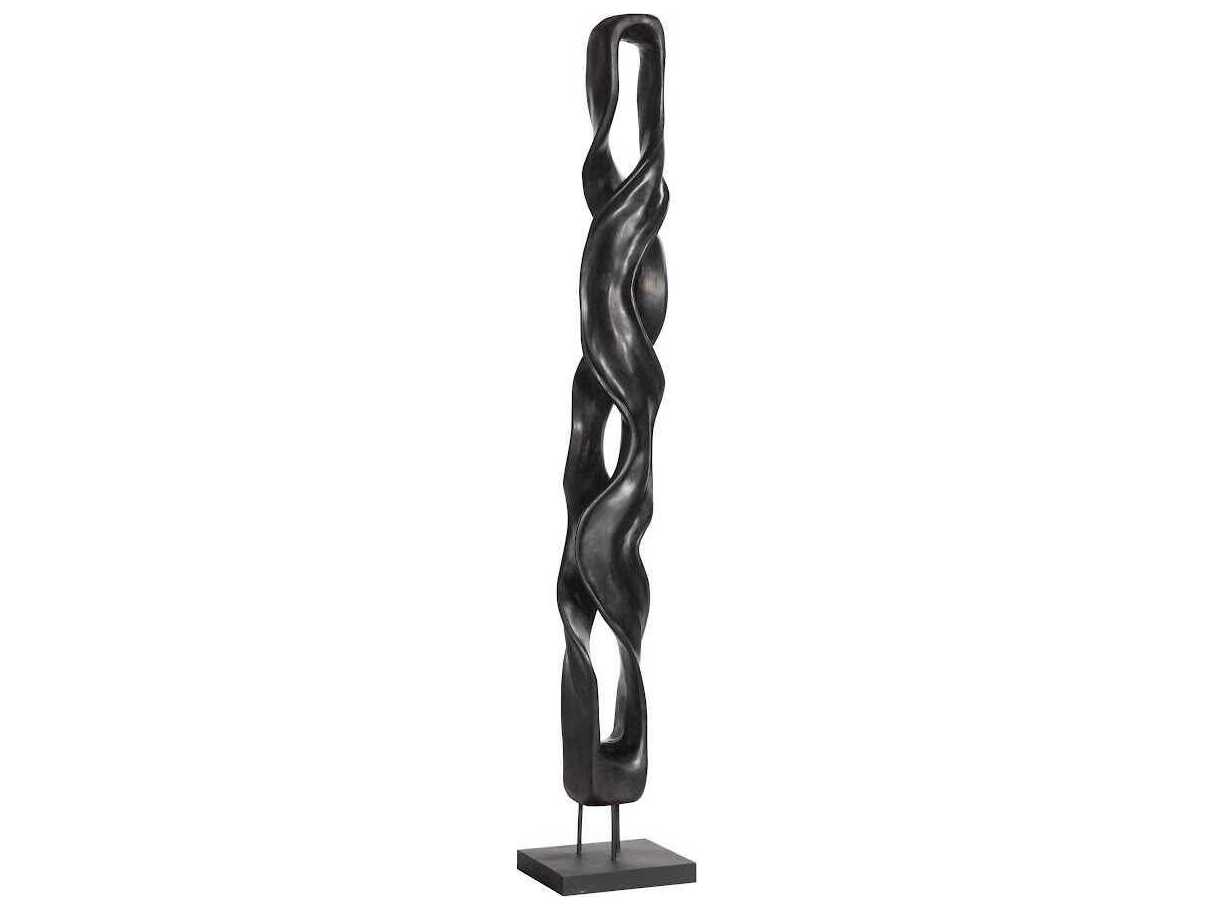 Phillips Collection Black Twisting Root Sculpture