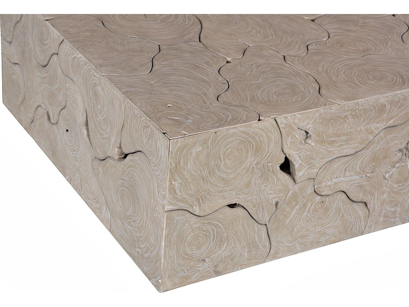 Phillips Collection Square Wood Brown Coffee Table