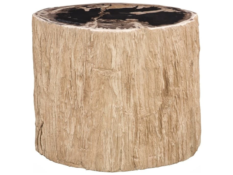 Phillips Collection Beige Black Brown Accent Stool
