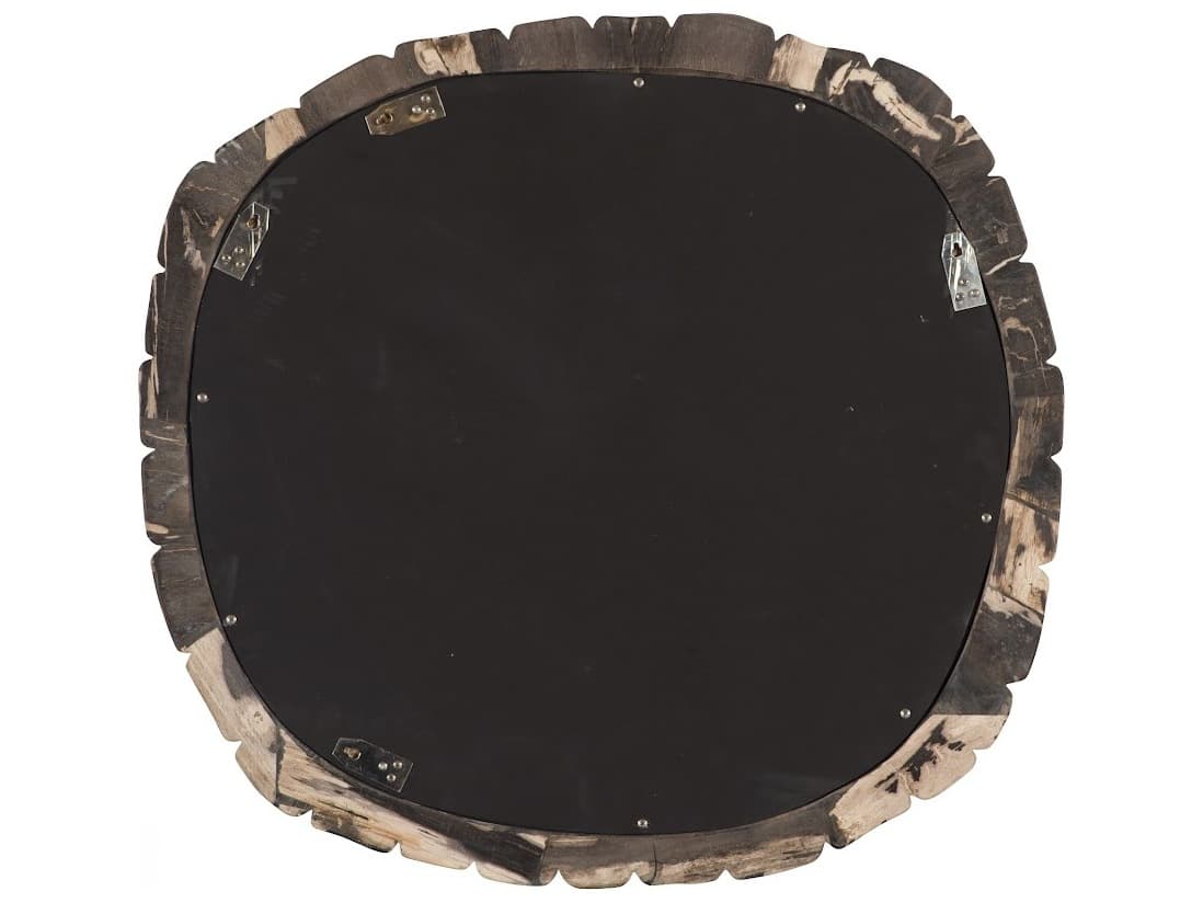 Phillips Collection Beige Black Wall Mirror Round