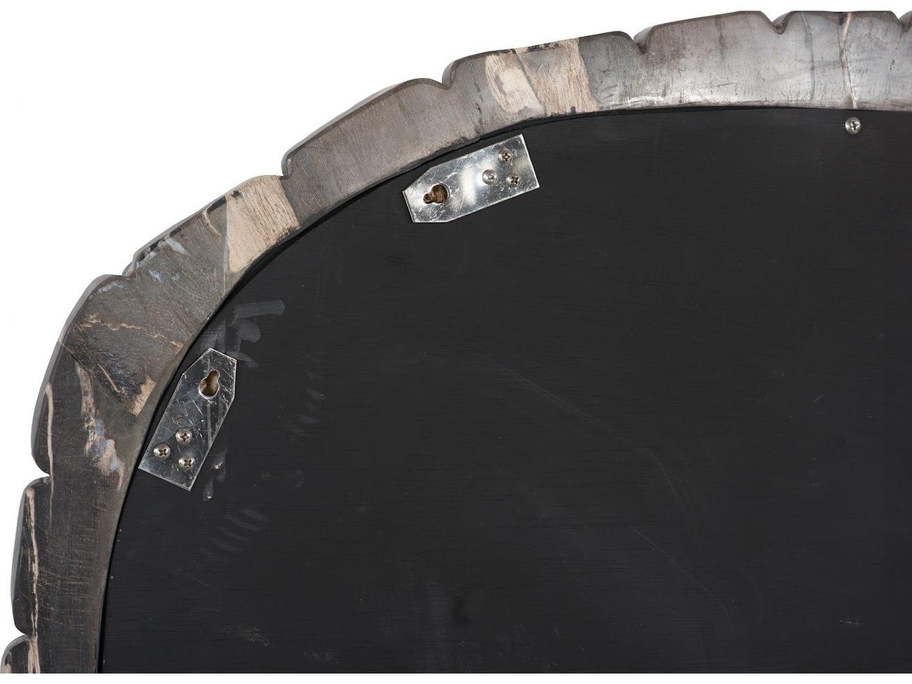 Phillips Collection Beige Black Wall Mirror Round